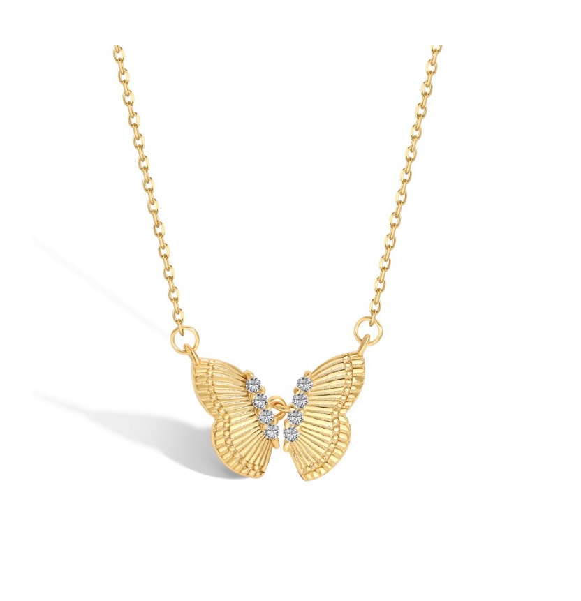 925 Sterling Silver Butterfly Necklace 